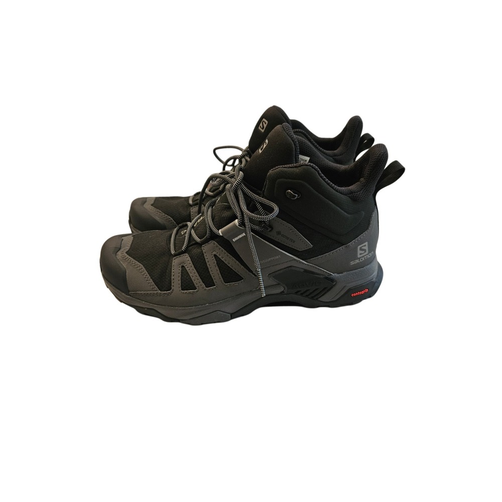 Salomon X Ultra 4 Mid GTX Men's 12 Black Magnet Gore-Tex Hiking Boots L413834